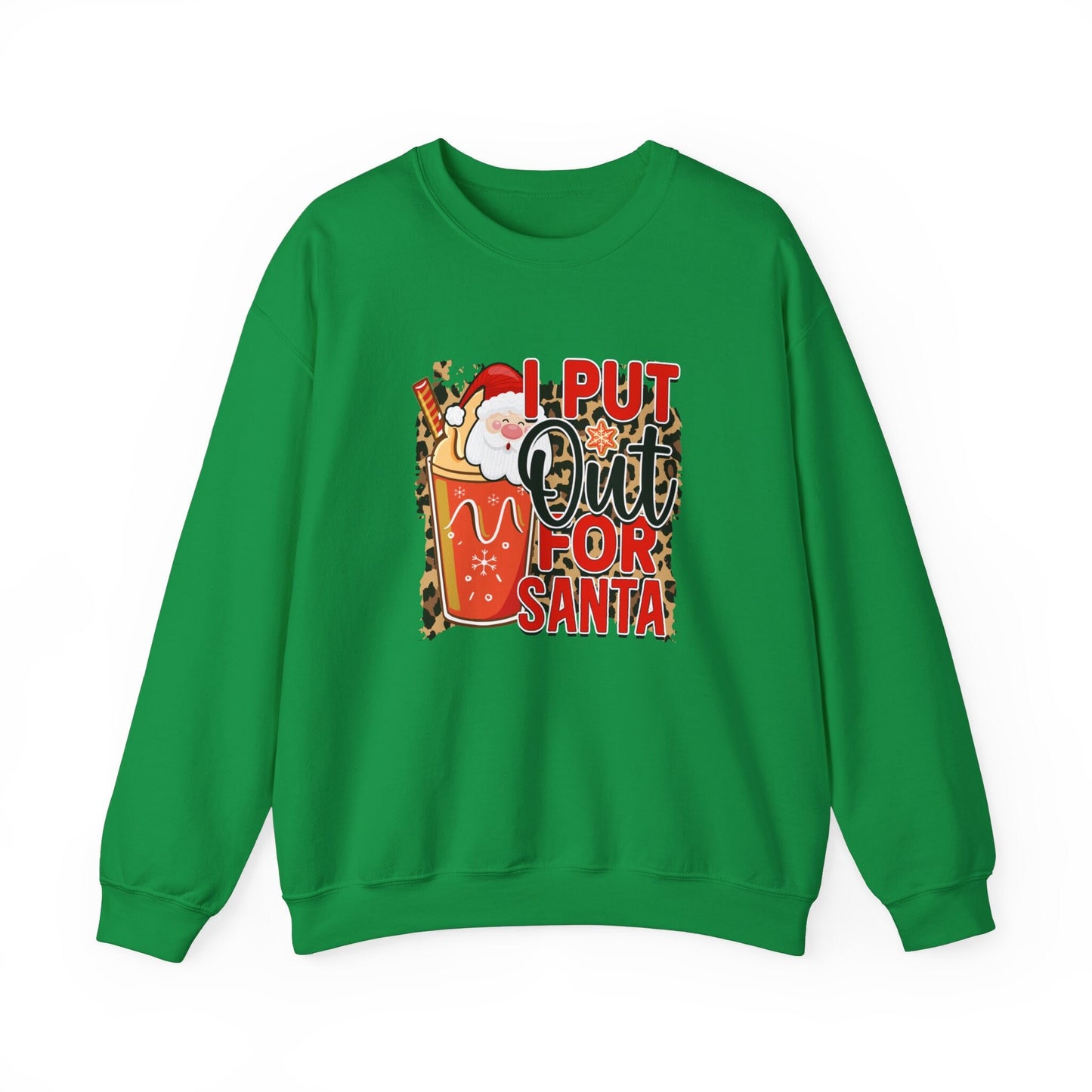 I Put Out for Santa Christmas Sweatshirt, Long Sleeves Funny Shirt, Holidays Winter Xmas Gift Sweatshirt, Winter Unisex Sweatshirt