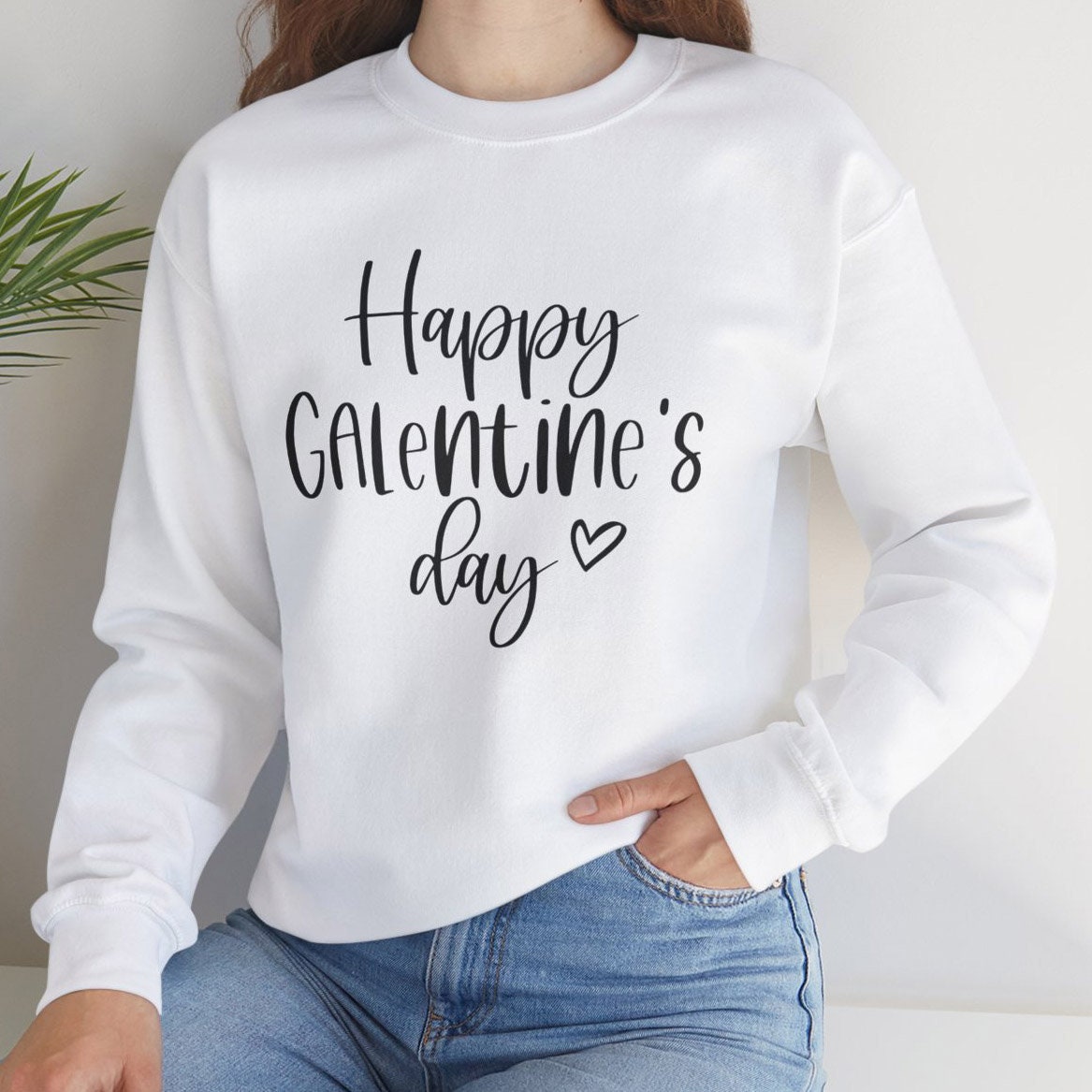 Happy Galentines Day Funny Sweatshirt, Funny Valentines Day Long Sleeves Shirt, Anti Valentines Day Shirt, Gift for Her, Gift for Him