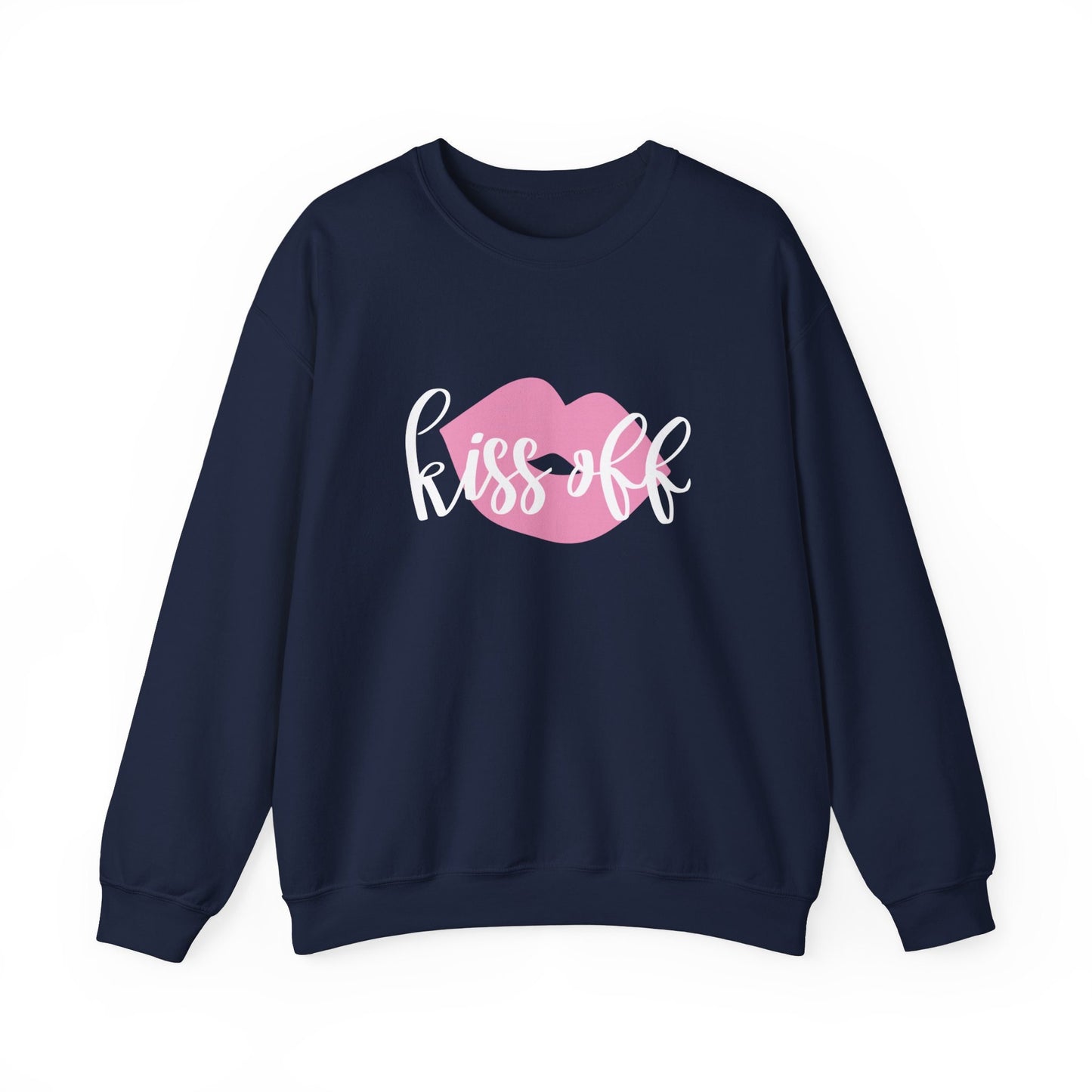 Kiss Off Funny Valentine Sweatshirt, Valentines Day Shirt, Long Sleeves Shirt, Anti Valentines Day Shirt, Gift for Her, Gift for Him