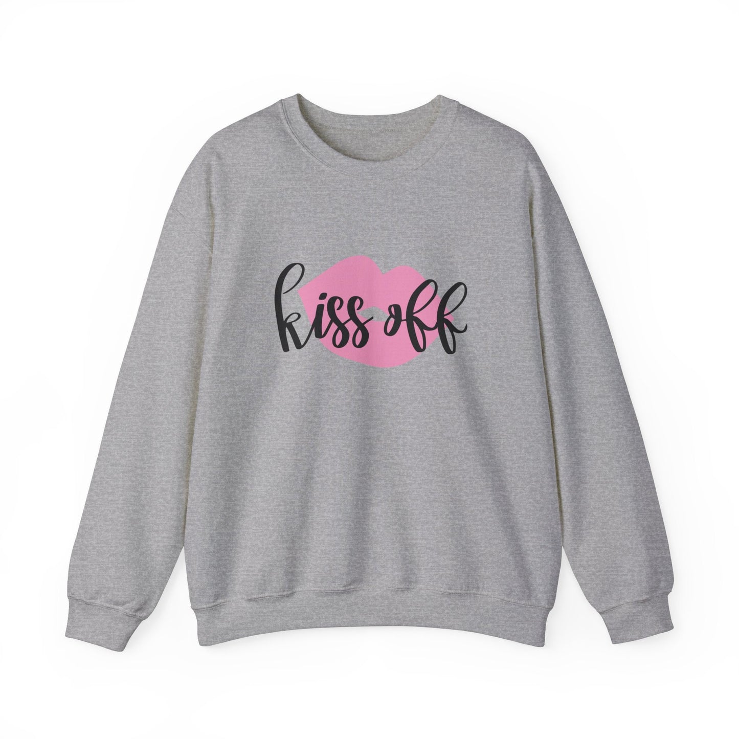 Kiss Off Funny Valentine Sweatshirt, Valentines Day Shirt, Long Sleeves Shirt, Anti Valentines Day Shirt, Gift for Her, Gift for Him