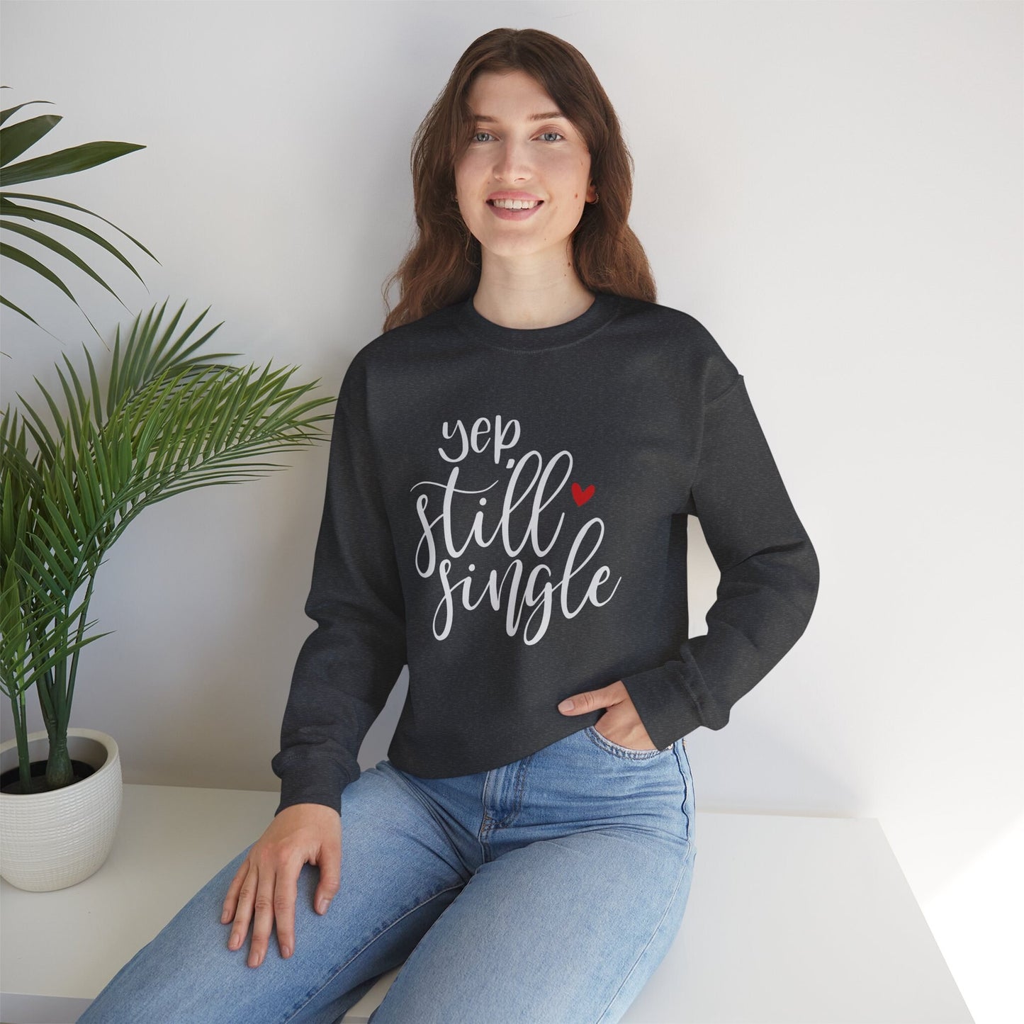 Sweat-shirt drôle de Saint-Valentin toujours célibataire, chemise de Saint-Valentin, chemise à manches longues, chemise anti-Saint-Valentin, cadeau pour elle, cadeau pour lui