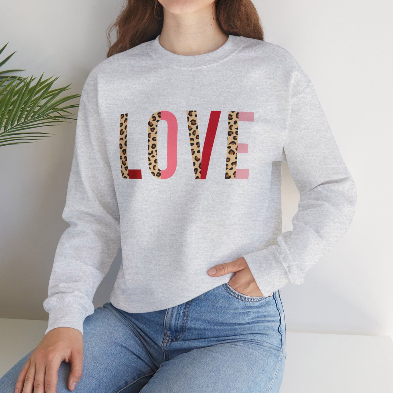 T-shirt cadeau Saint Valentin imprimé léopard, T-shirts d'amour Saint Valentin pour femme, T-shirt cadeau Saint Valentin pour elle, T-shirt cadeau Saint Valentin mignon