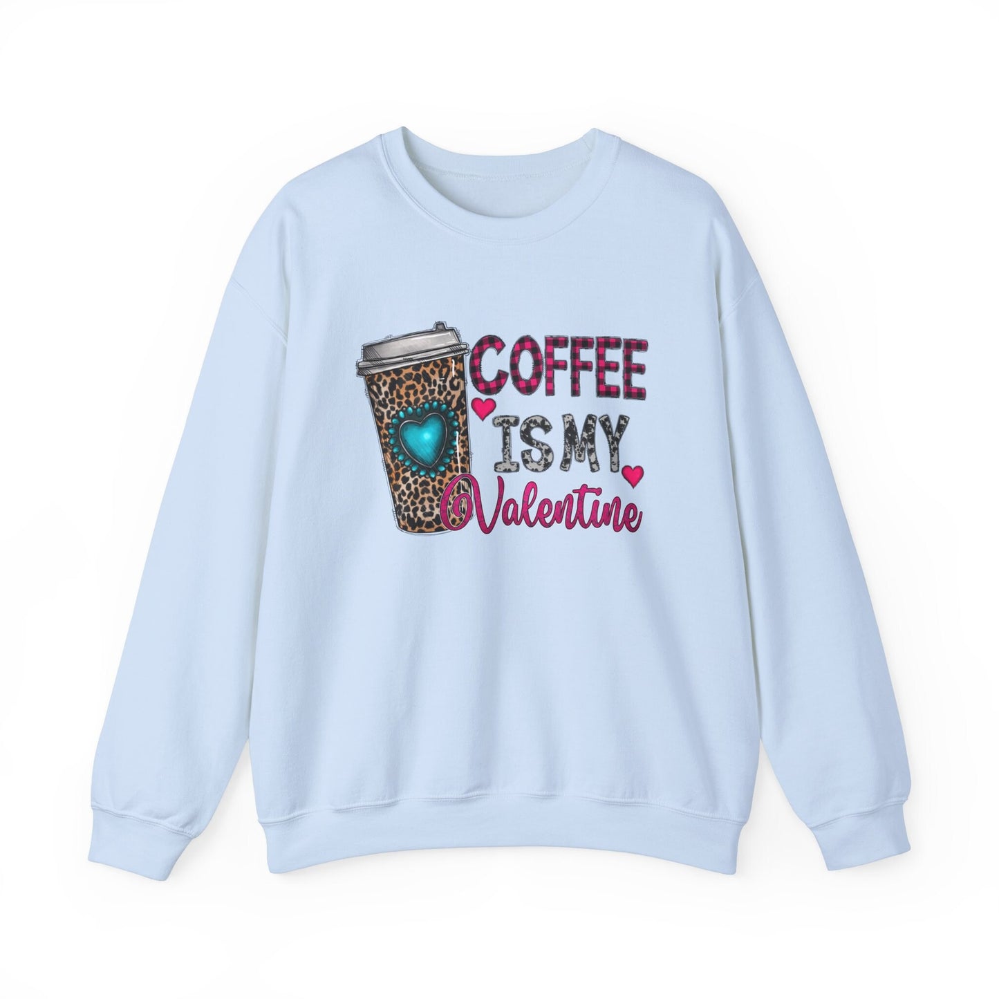 Le café est mon sweat-shirt drôle de Saint-Valentin, cadeau de Saint-Valentin, chemise à manches longues, chemise drôle de Saint-Valentin, chemise drôle de Saint-Valentin