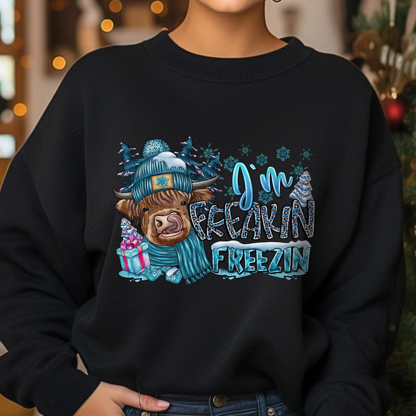 I am Freezing Cute Winter Sweatshirt, It's Freezing Season Sweatshirt, Matching Christmas Shirts, Gift Xmas Shirts, Christmas Winter Shirt