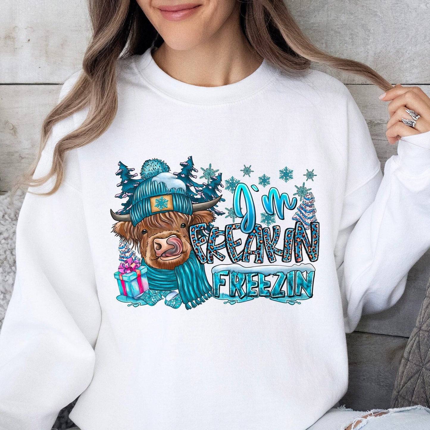 I am Freezing Cute Winter Sweatshirt, It's Freezing Season Sweatshirt, Matching Christmas Shirts, Gift Xmas Shirts, Christmas Winter Shirt