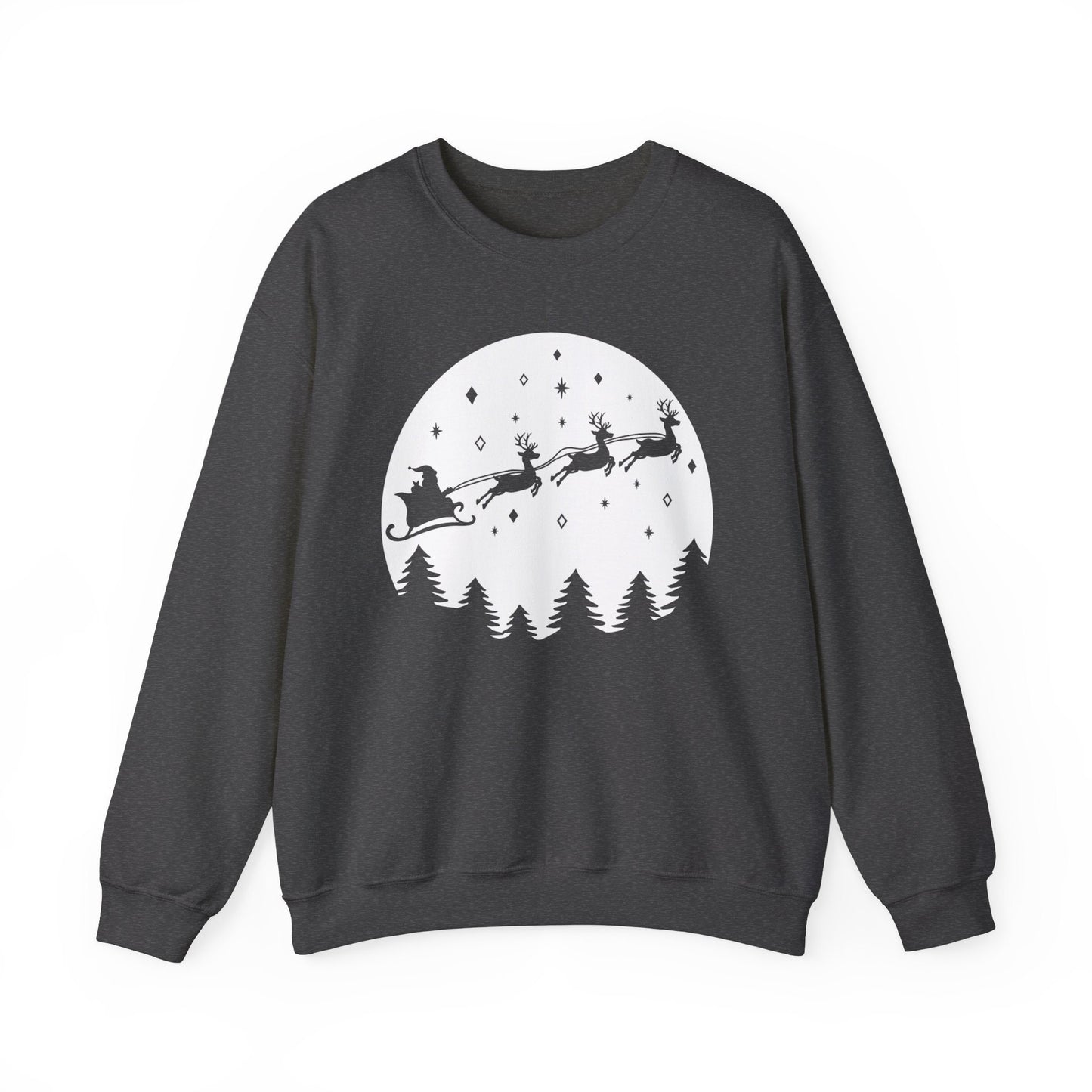 Sweat-shirt cadeau de Noël avec traîneau du Père Noël, sweat-shirt cadeau de vacances, chemise cadeau d'hiver de Noël, sweat-shirt unisexe, cadeau pour elle, cadeau pour lui