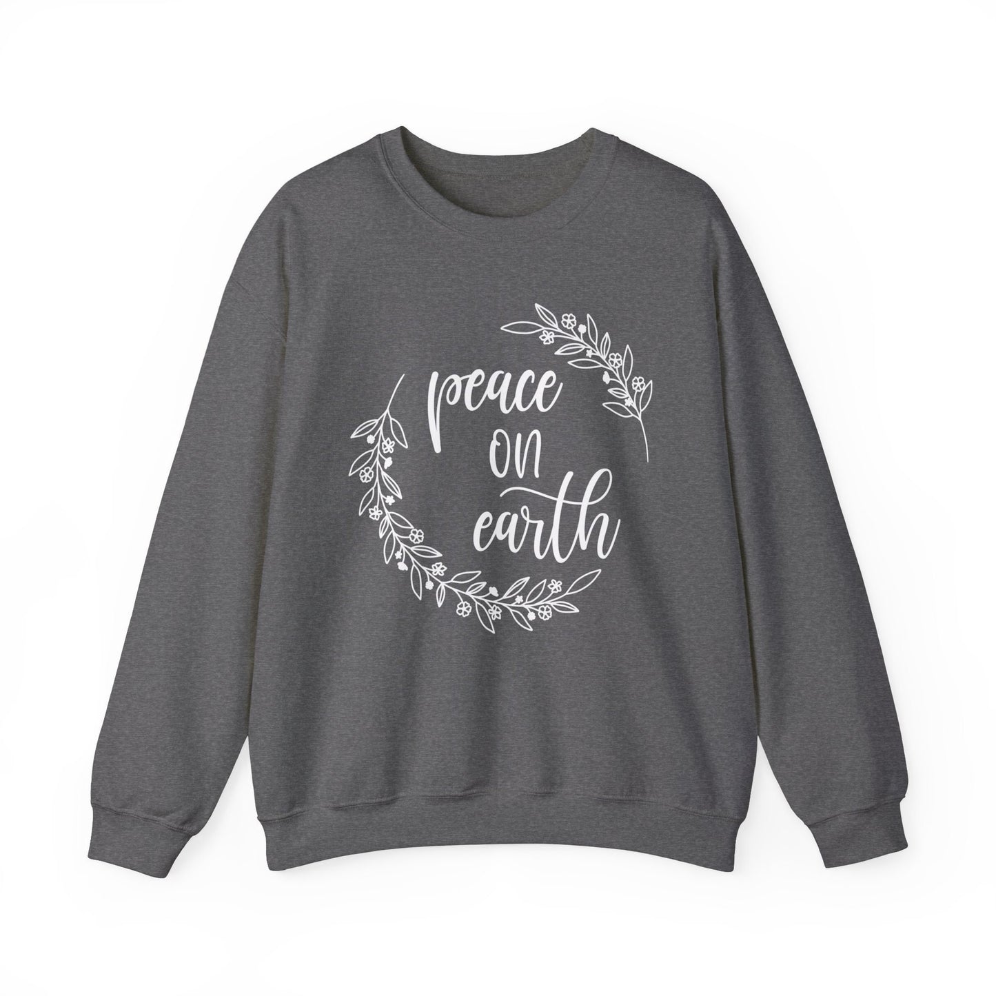 Peace Sweatshirt, Holidays Gift Sweatshirt, Christmas Sweatshirt, Unisex Gift Sweatshirt, Gift for Her, Gift for Him, Winter Sweatshirt