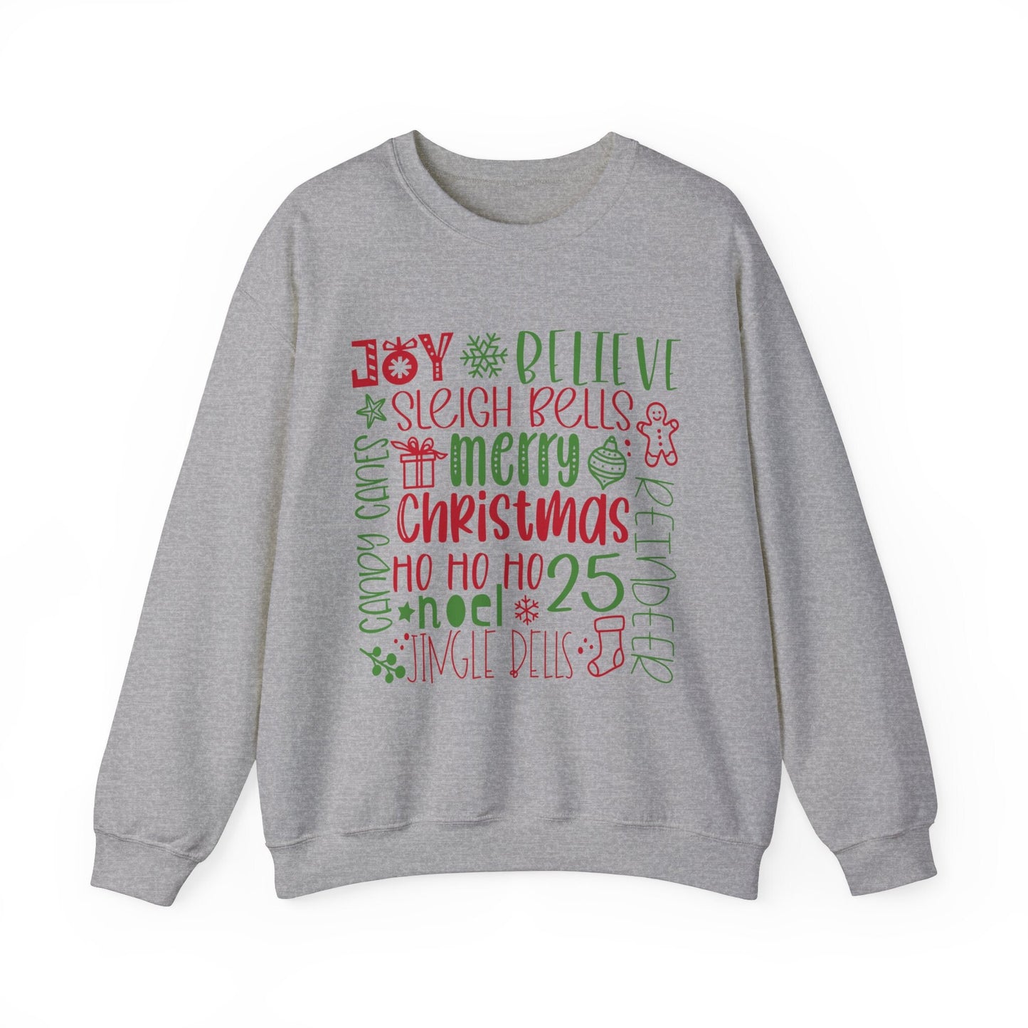 Sweat-shirt Joyeux Noël, Sweat-shirt de vacances, T-shirt de Noël, T-shirt cadeau de vacances de Noël Jingle Bells, Sweat-shirt cadeau pour la famille