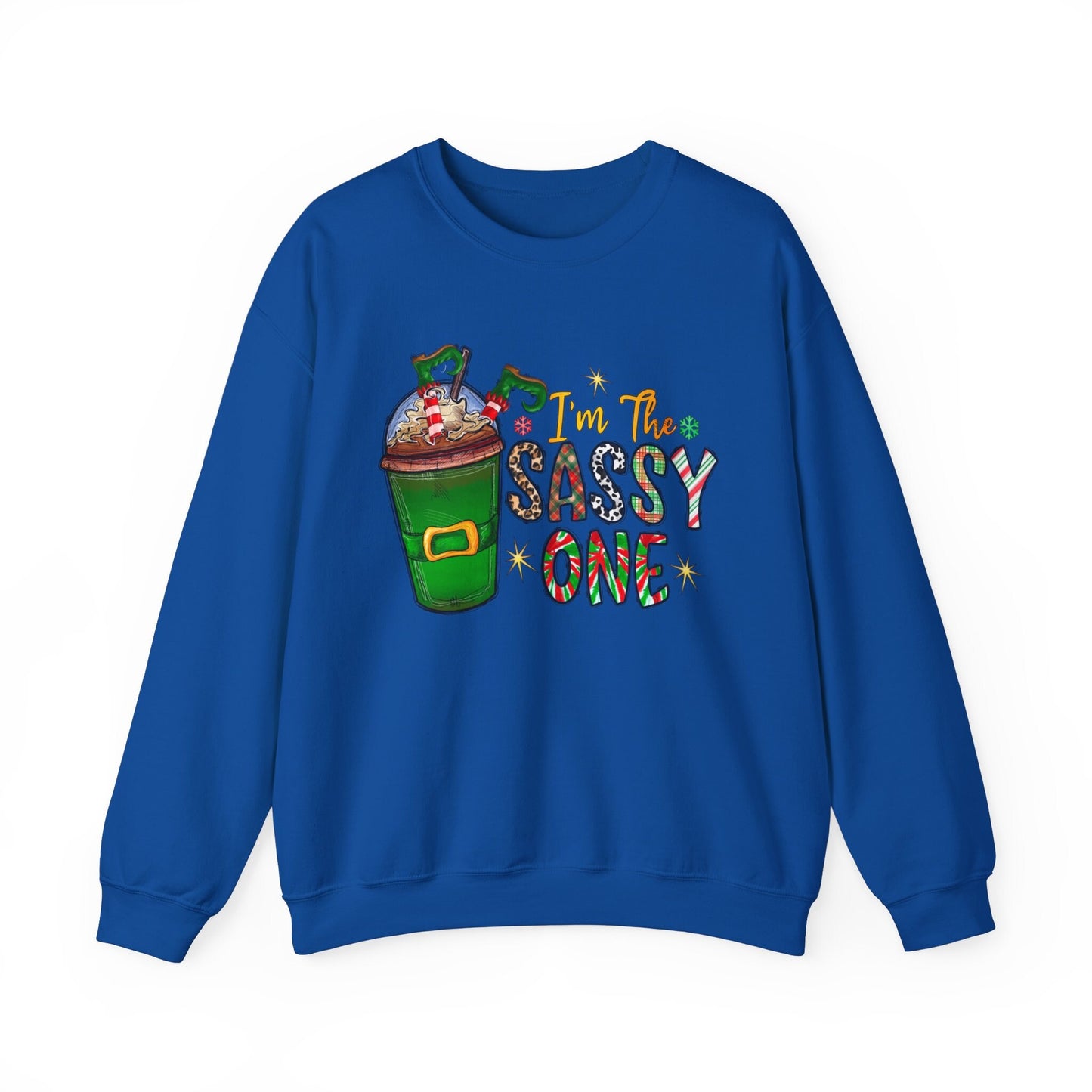 Sassy One Christmas Sweatshirt, Sassy Elf Holidays Gift Sweatshirt, Santa Shirt, Unisex Heavy Blend Sweatshirt, Gift for Her, Gift for Him