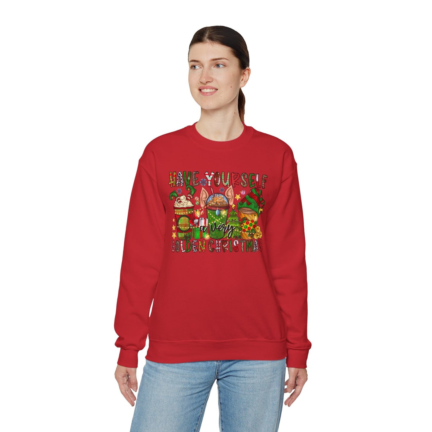 Sweat-shirt de Noël « Ayez-vous un sweat-shirt doré », cadeau de Noël, sweat-shirt unisexe pour les vacances d'hiver, cadeau pour elle, cadeau pour lui