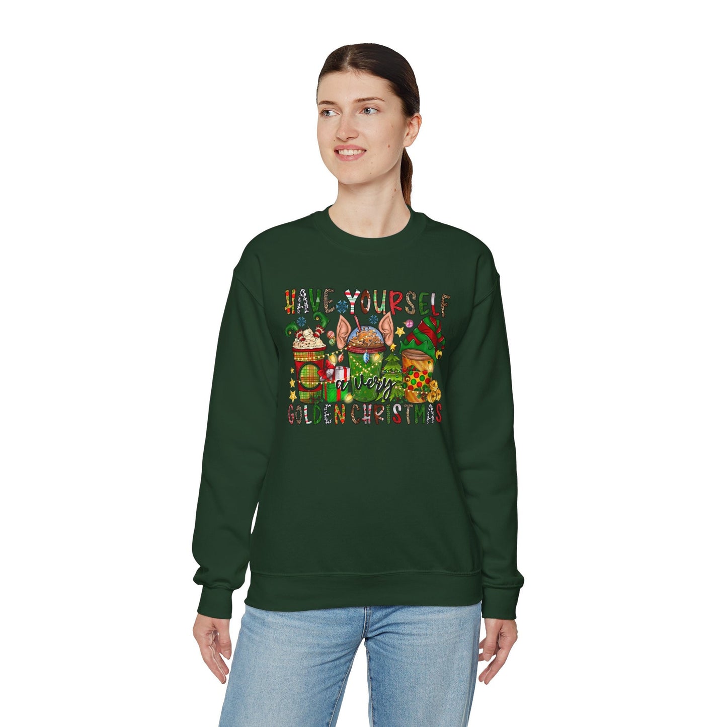 Sweat-shirt de Noël « Ayez-vous un sweat-shirt doré », cadeau de Noël, sweat-shirt unisexe pour les vacances d'hiver, cadeau pour elle, cadeau pour lui