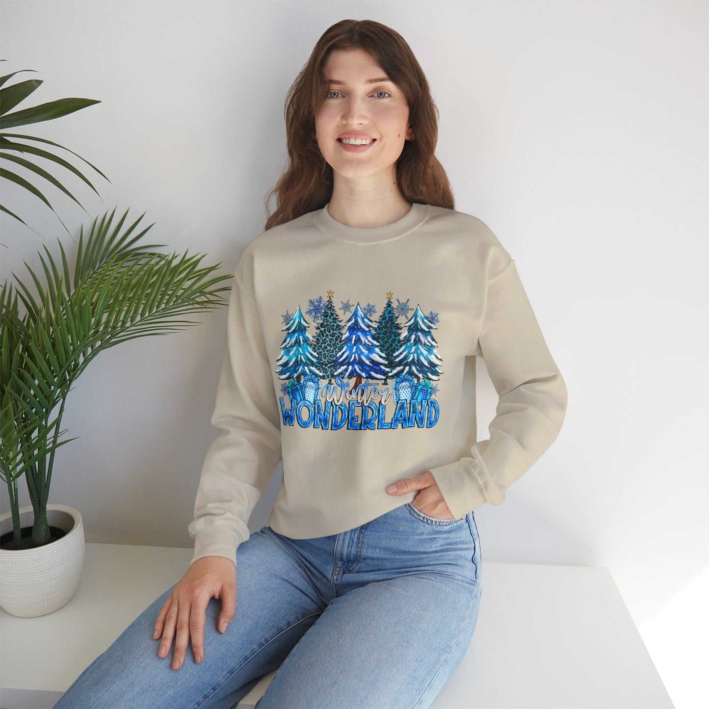 Winter Wonderland Sweatshirt, Christmas Snow Shirt, Holidays Gift Sweatshirt, Winter Sweatshirt, Xmas Unisex Gift Sweatshirt, Gift for Her