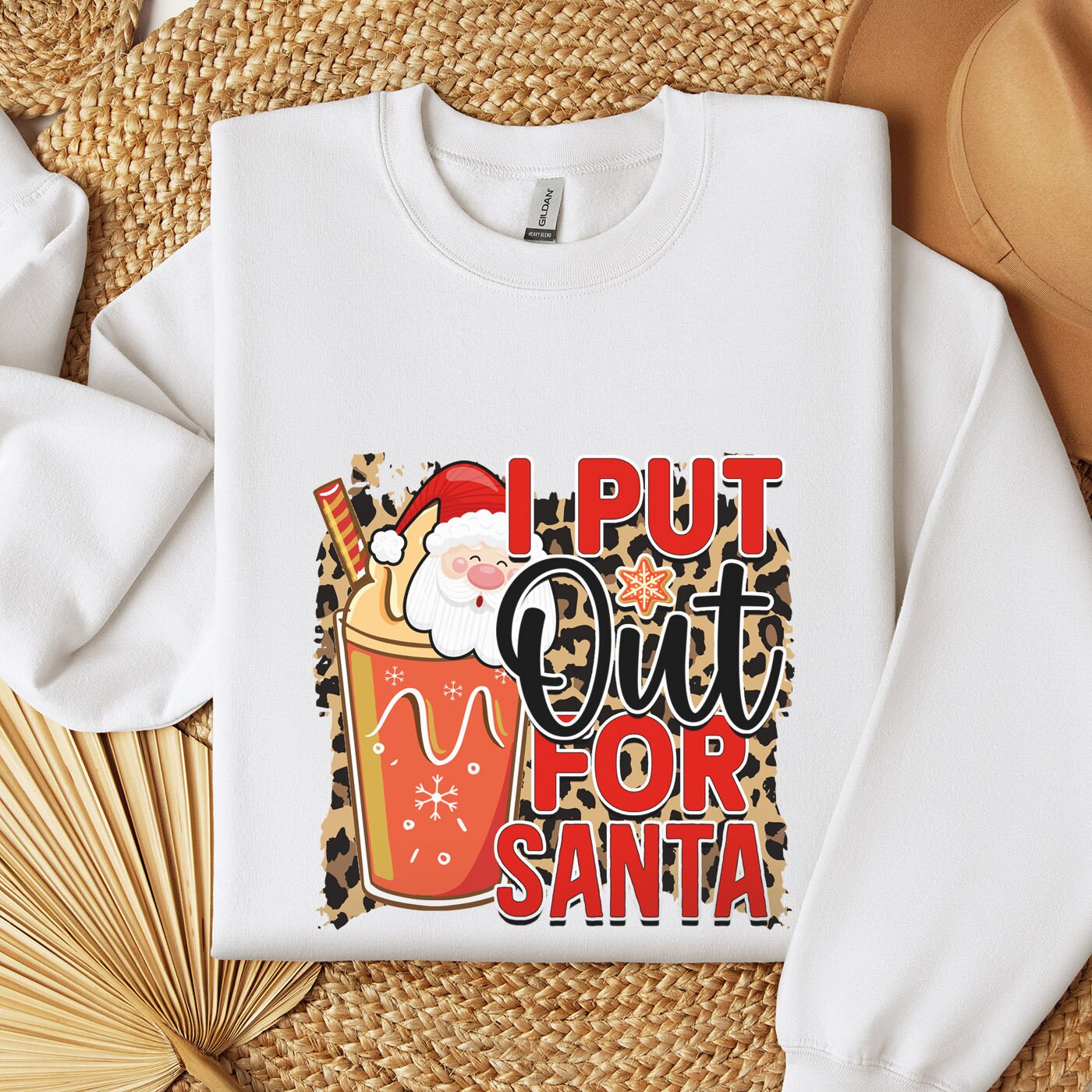 I Put Out for Santa Christmas Sweatshirt, Long Sleeves Funny Shirt, Holidays Winter Xmas Gift Sweatshirt, Winter Unisex Sweatshirt