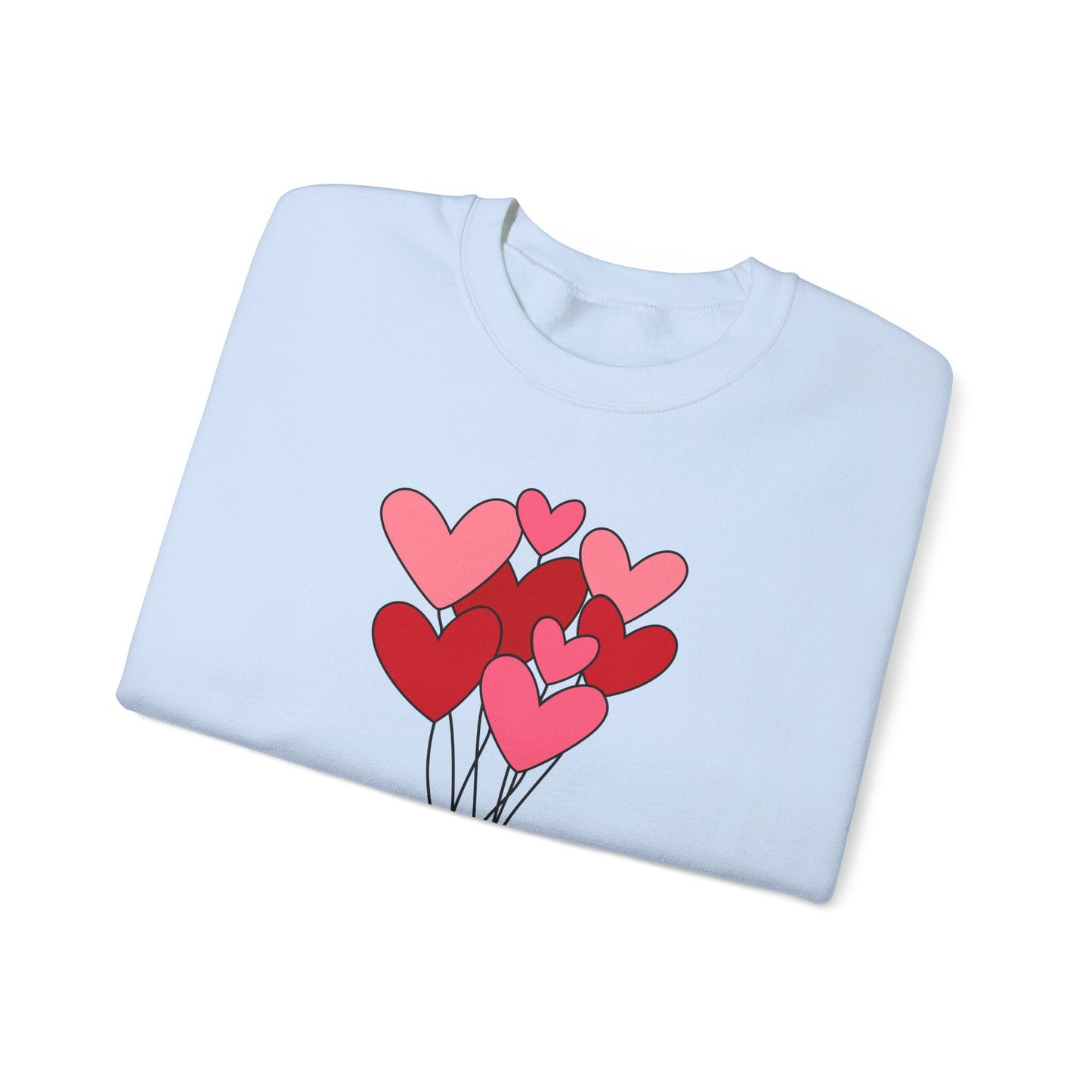 Heart Balloons Sweatshirt, Valentines Day Gift Shirt with Hearts, Valentines Day Shirts For Woman, Heart Valentines Day Shirt, Gift for Her