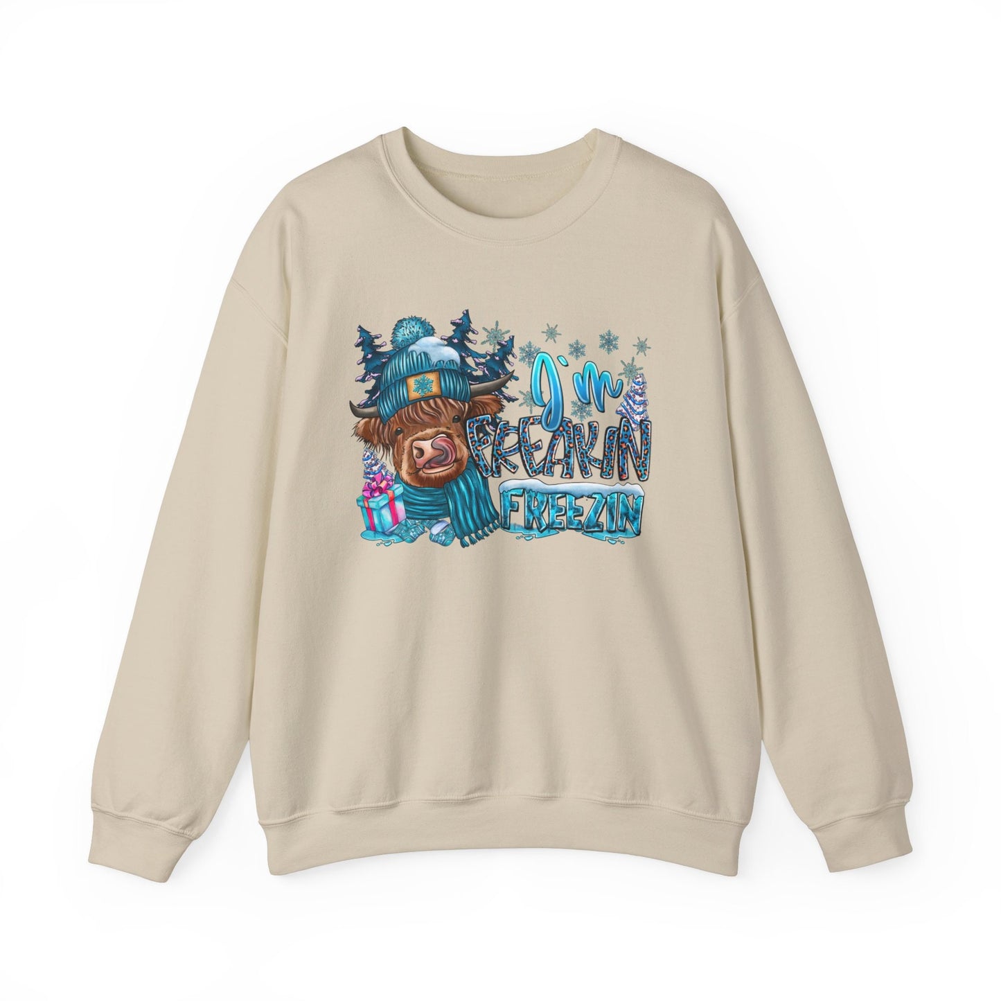 Sweat-shirt d'hiver mignon « Je gèle », sweat-shirt « C'est la saison des gelées », chemises de Noël assorties, chemises de Noël cadeaux, chemise d'hiver de Noël