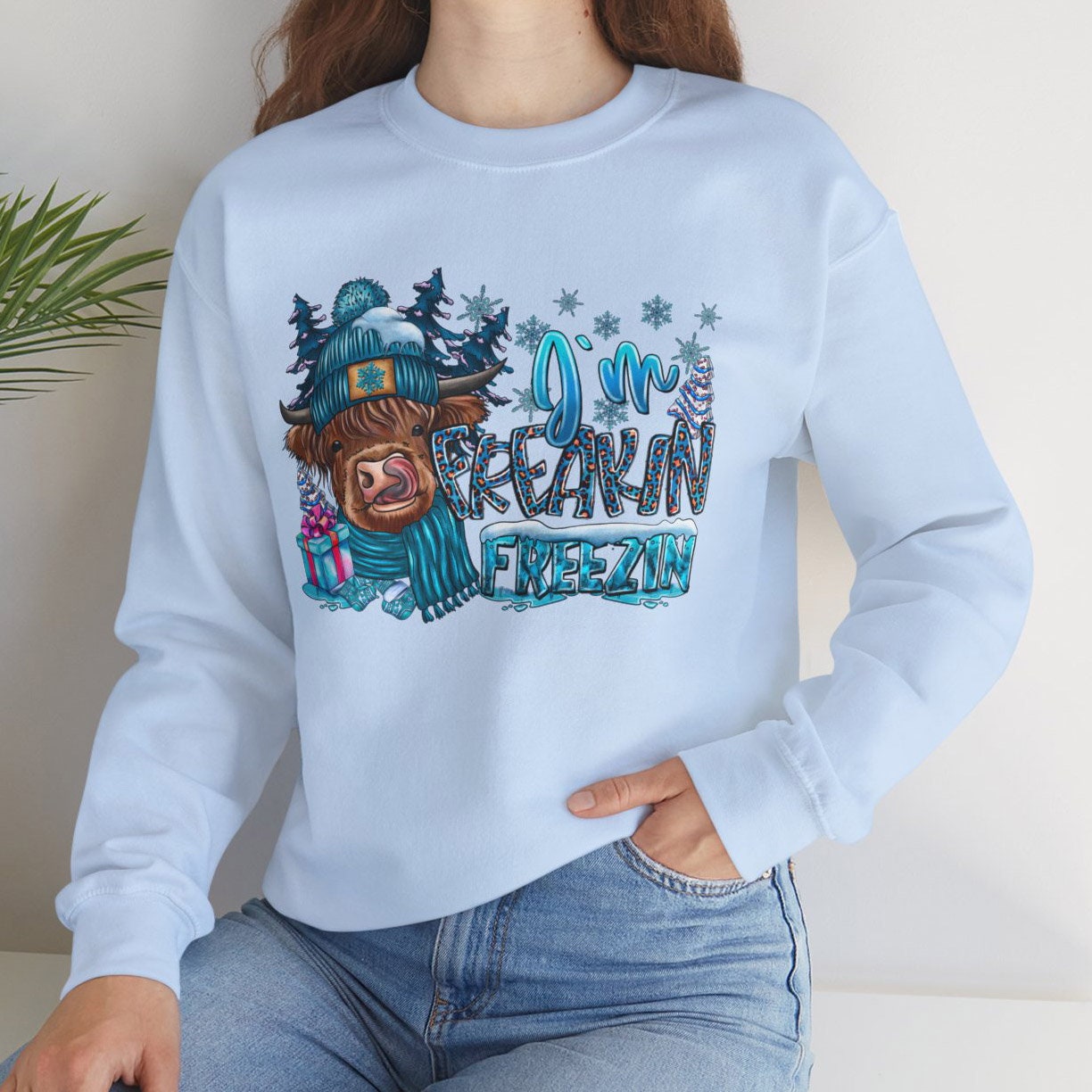 Sweat-shirt d'hiver mignon « Je gèle », sweat-shirt « C'est la saison des gelées », chemises de Noël assorties, chemises de Noël cadeaux, chemise d'hiver de Noël