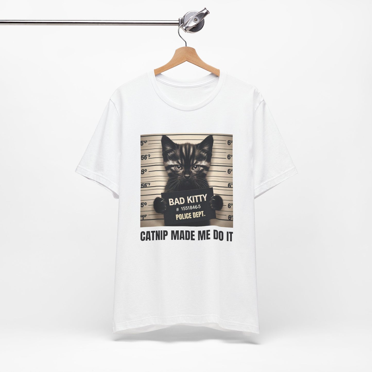 T-shirt Bad Kitty, T-shirt drôle de chat, T-shirt cadeau pour amoureux des chats, Catnip m'a fait le faire, T-shirt Bad Kitty Catnip, T-shirt cadeau pour propriétaire de chat, chat mignon