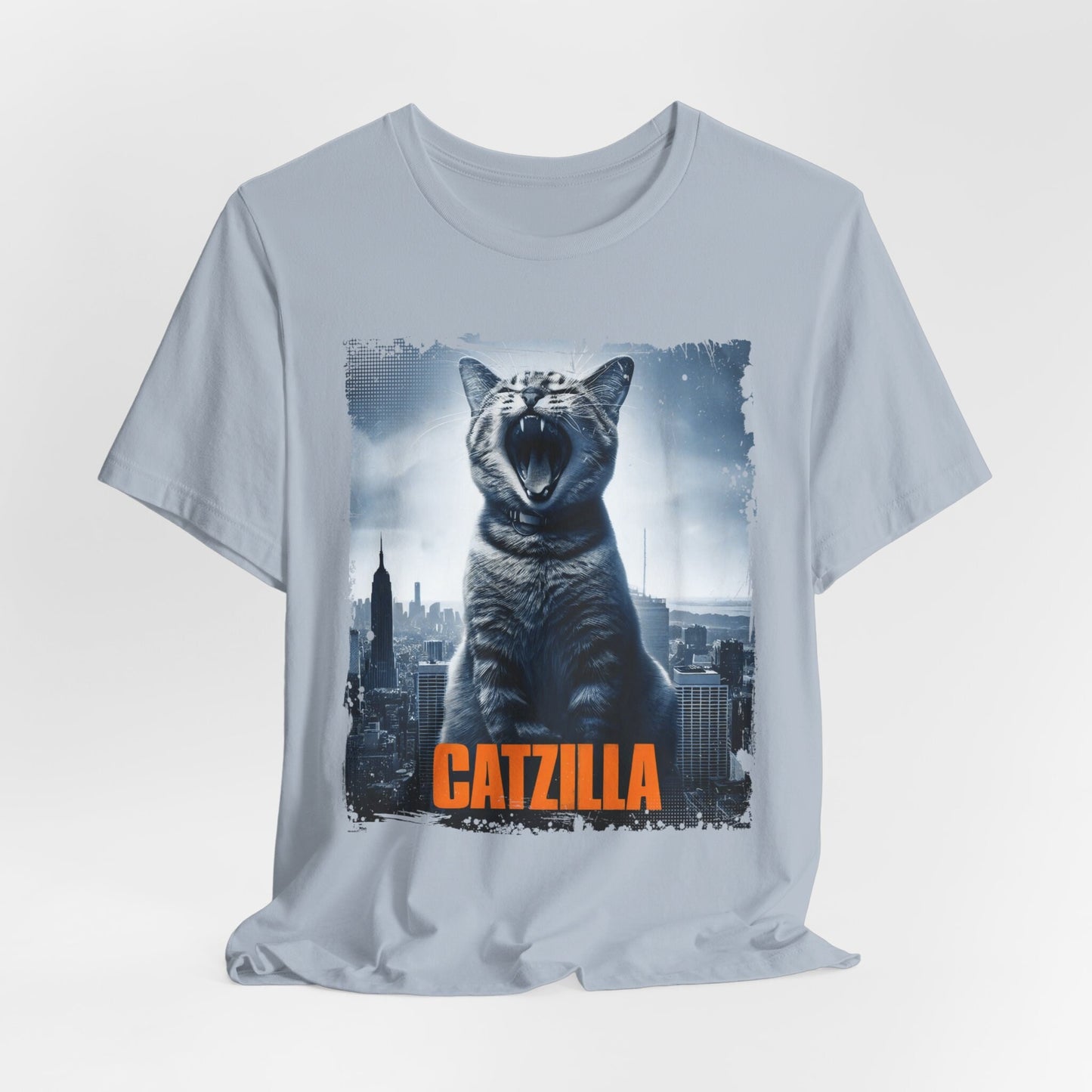 Catzilla Funny Cat Shirt, Funny Cat Monster T-Shirt, Cat Owner Outfit, Cat Lover Gift Tee Shirt, Cat Fun T Shirt, Funny Top Tee Shirt