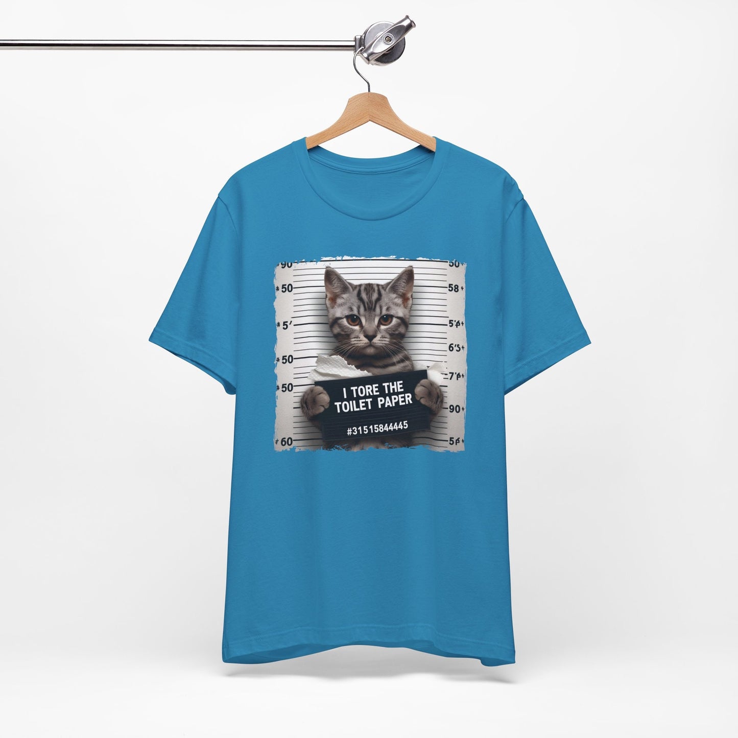 T-shirt Bad Kitty, T-shirt drôle de chat, T-shirt de chat coupable, T-shirt cadeau pour amoureux des chats, J'ai déchiré le papier toilette T-shirt Bad Kitty, T-shirt cadeau pour propriétaire de chat