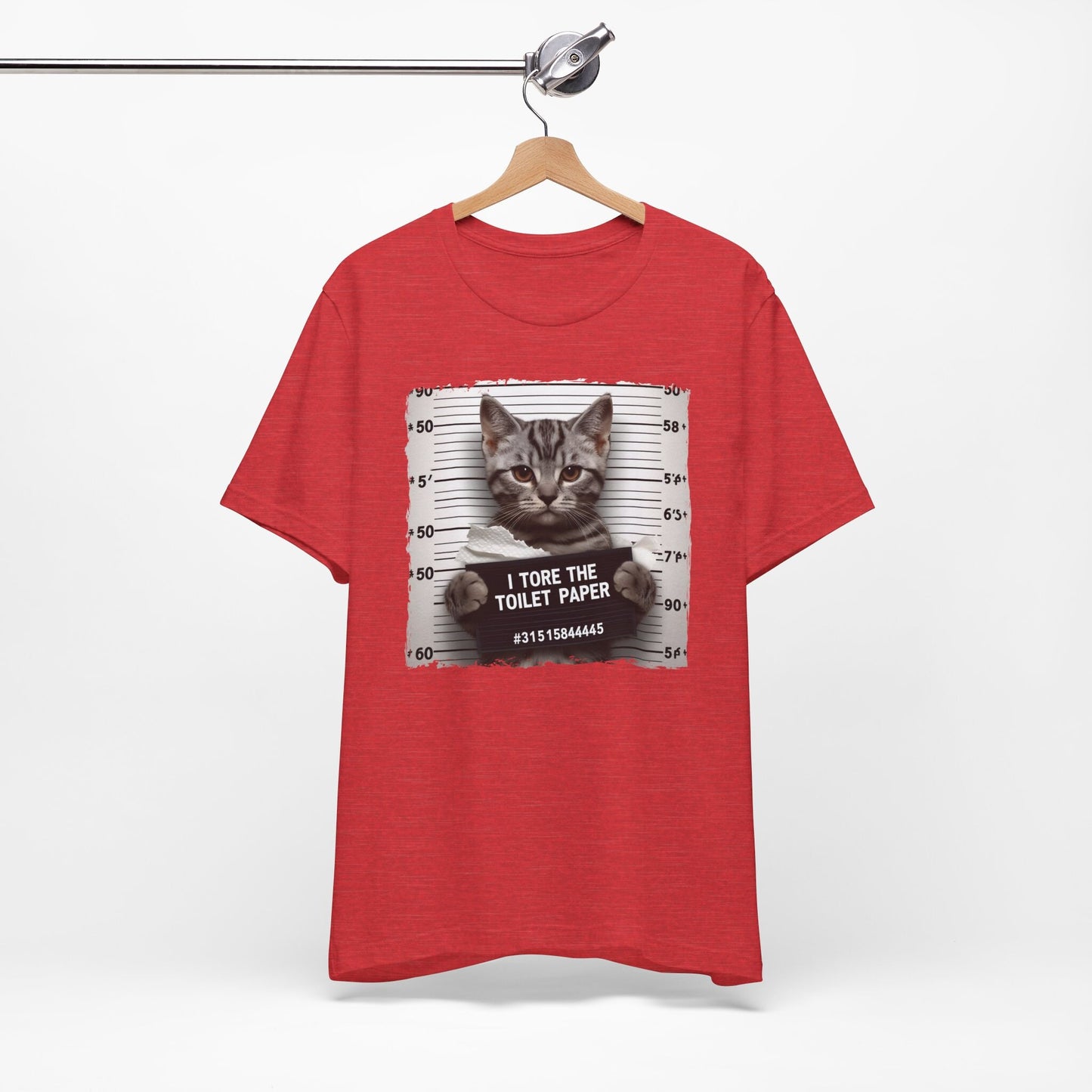 T-shirt Bad Kitty, T-shirt drôle de chat, T-shirt de chat coupable, T-shirt cadeau pour amoureux des chats, J'ai déchiré le papier toilette T-shirt Bad Kitty, T-shirt cadeau pour propriétaire de chat