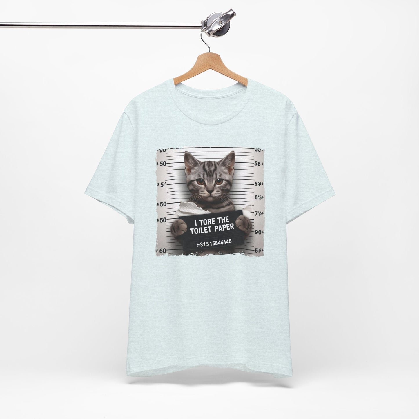 Bad Kitty T-shirt, Funny Cat T-shirt, Guilty Cat Tee, Cat Lover Gift Shirt, I Tore the Toilet Paper Bad Kitty Shirt, Cat Owner Gift T-shirt