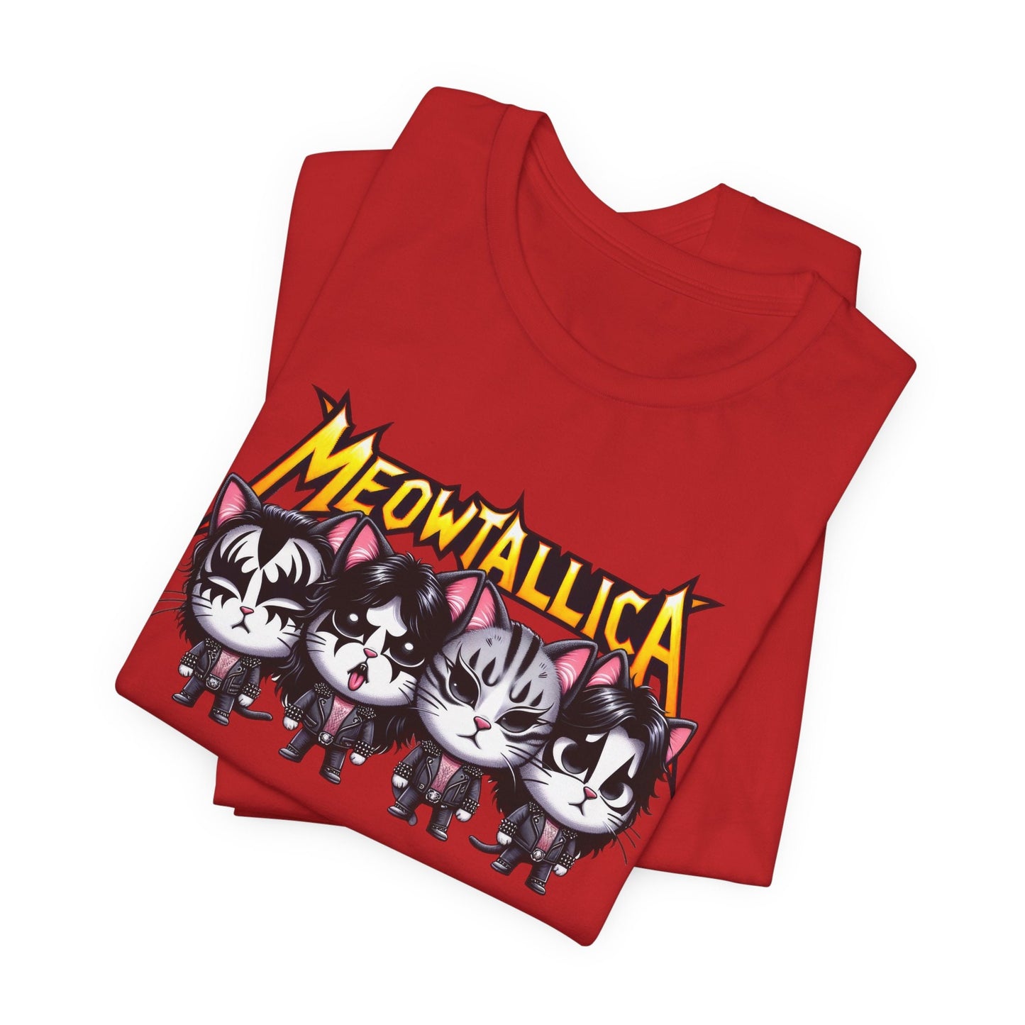 Meowtallica Cats T-shirt, Funny Cat T-shirt, Rocker Cats Tee, Cat Lover Gift Shirt, Funny Metallica Parody Shirt, Cat Owner Gift T-shirt