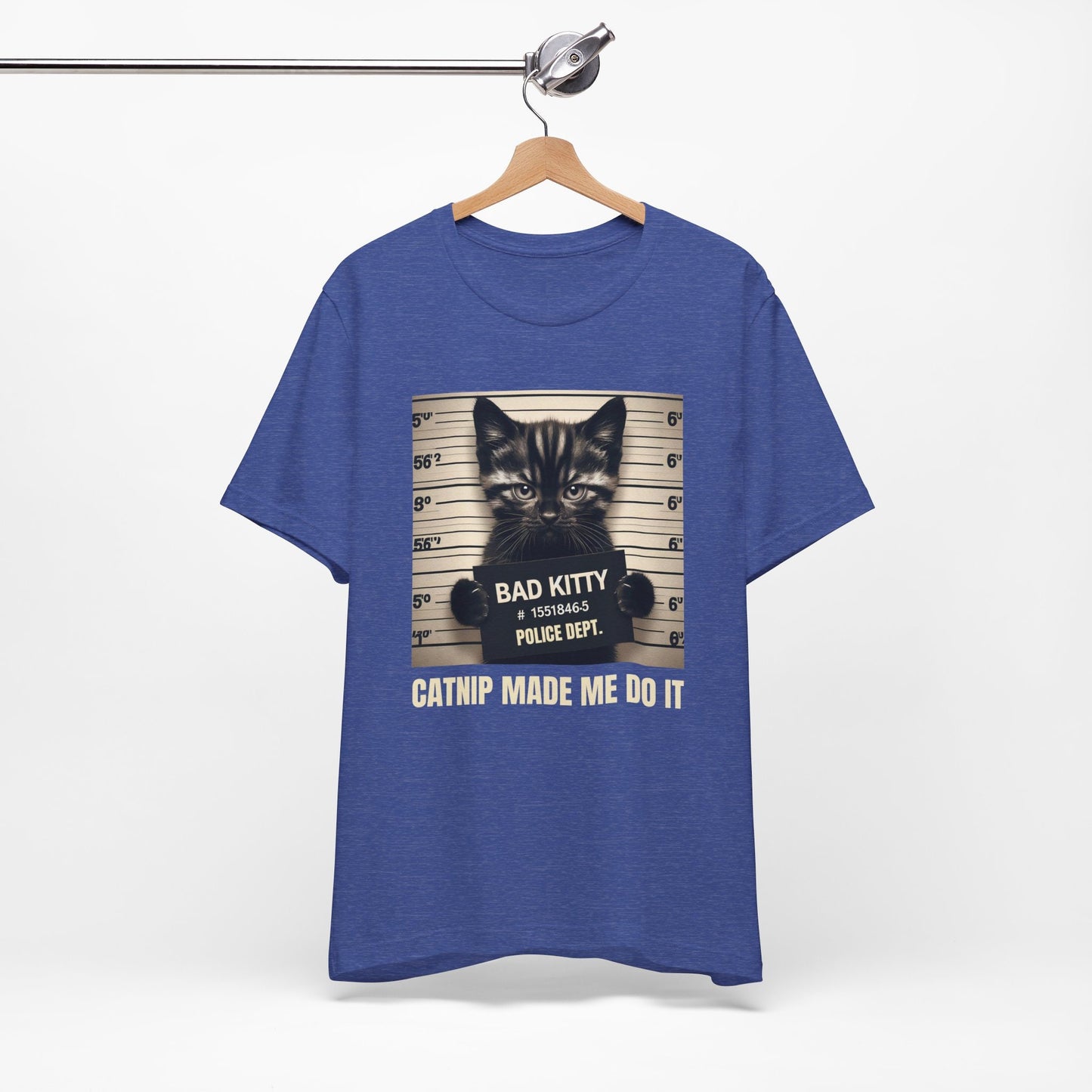 T-shirt Bad Kitty, T-shirt drôle de chat, T-shirt cadeau pour amoureux des chats, Catnip m'a fait le faire, T-shirt Bad Kitty Catnip, T-shirt cadeau pour propriétaire de chat, chat mignon