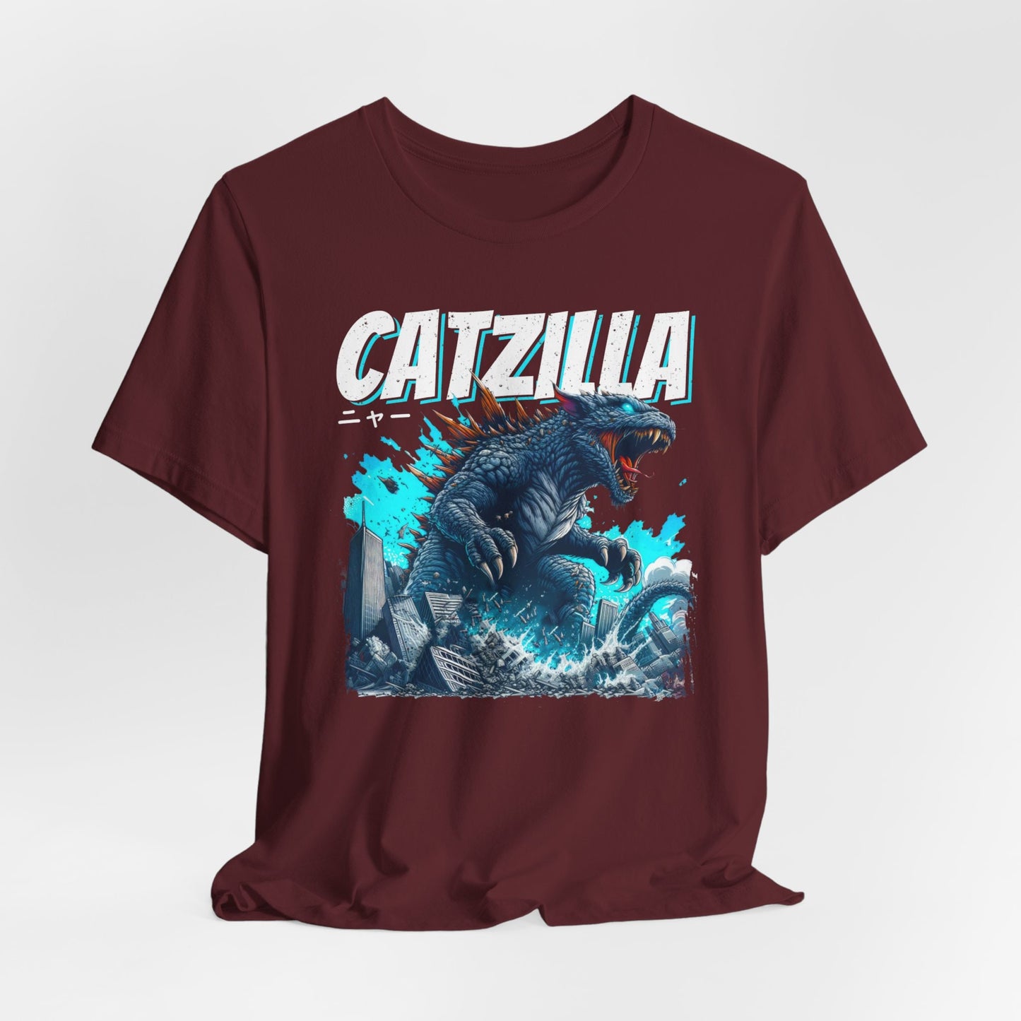 Catzilla Funny Cat Shirt, Cat Owner Outfit, Pet Lover Tee Shirt, Cat Monster T-Shirt, Cat Fun T Shirt, Funny Top Tee Shirt, Cat Lovers Shirt