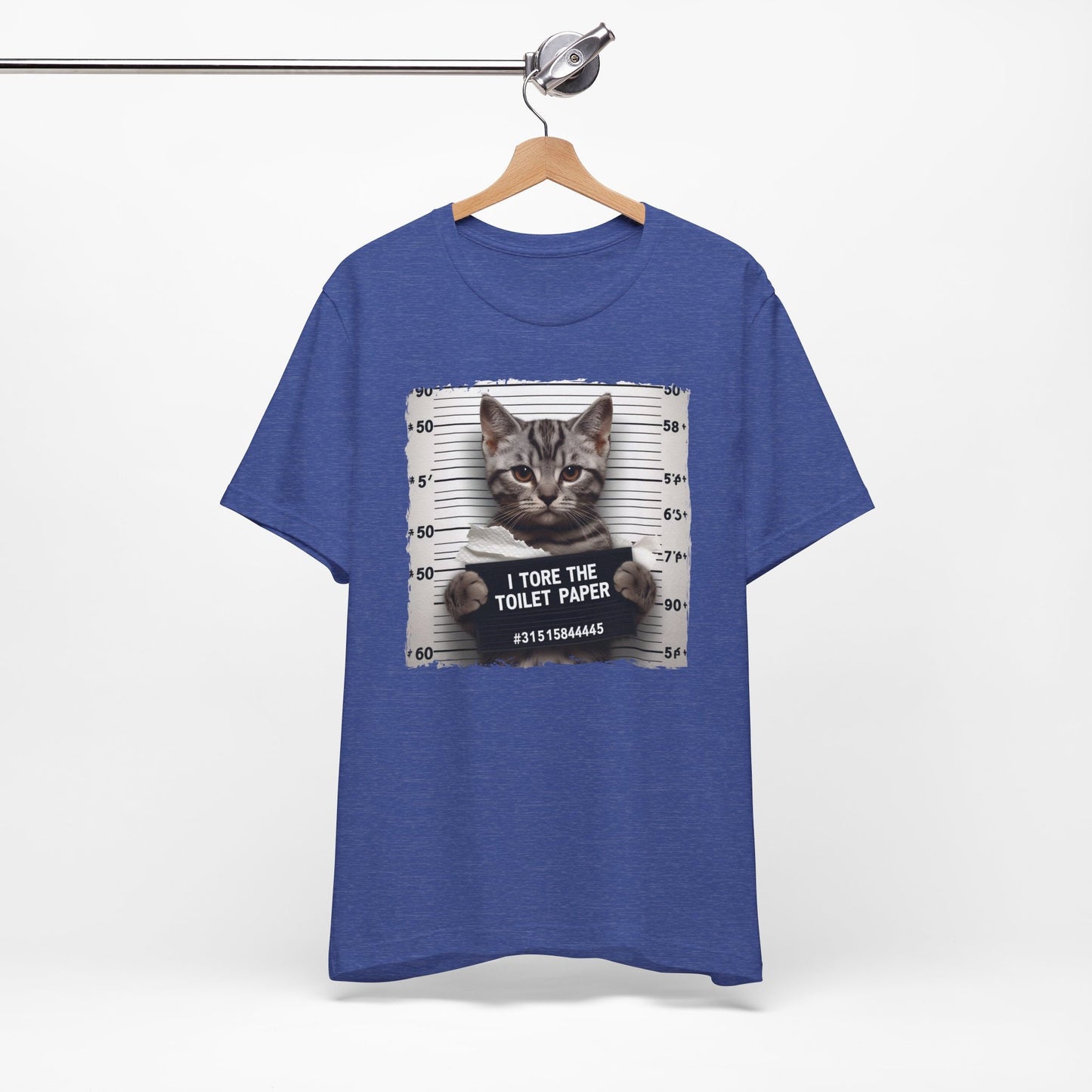 T-shirt Bad Kitty, T-shirt drôle de chat, T-shirt de chat coupable, T-shirt cadeau pour amoureux des chats, J'ai déchiré le papier toilette T-shirt Bad Kitty, T-shirt cadeau pour propriétaire de chat