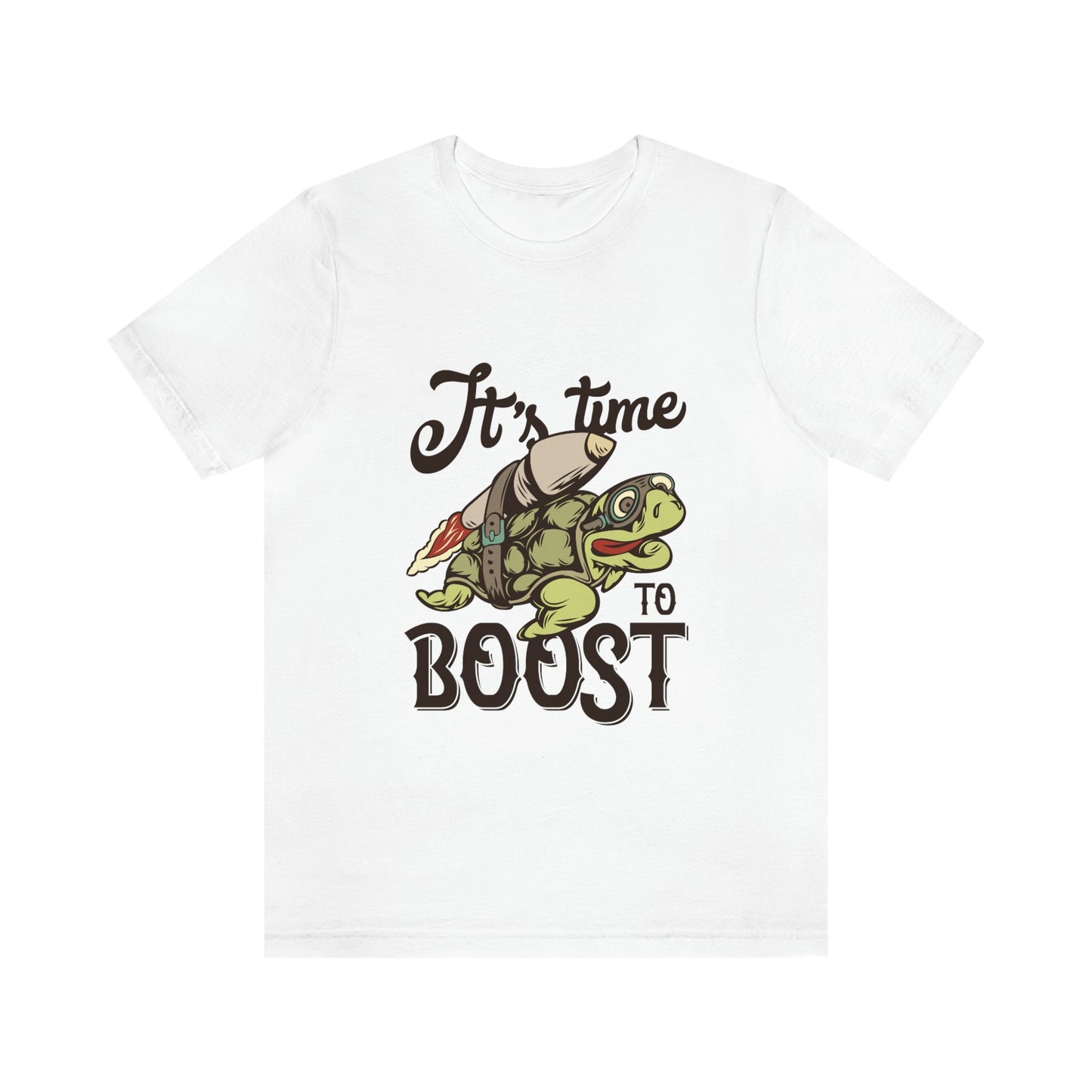 Il est temps de booster le t-shirt drôle de tortue